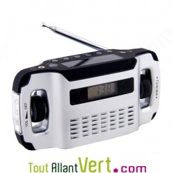 Radio r�veil lampe solaire et dynamo